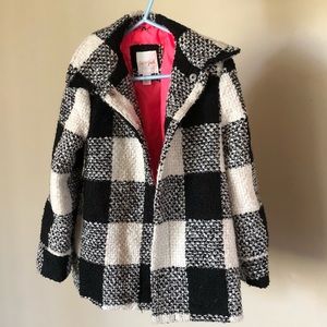 Cat and Jack Plaid Wool Coat Size 4/5